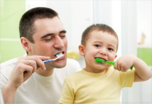 kid's teeth brushing